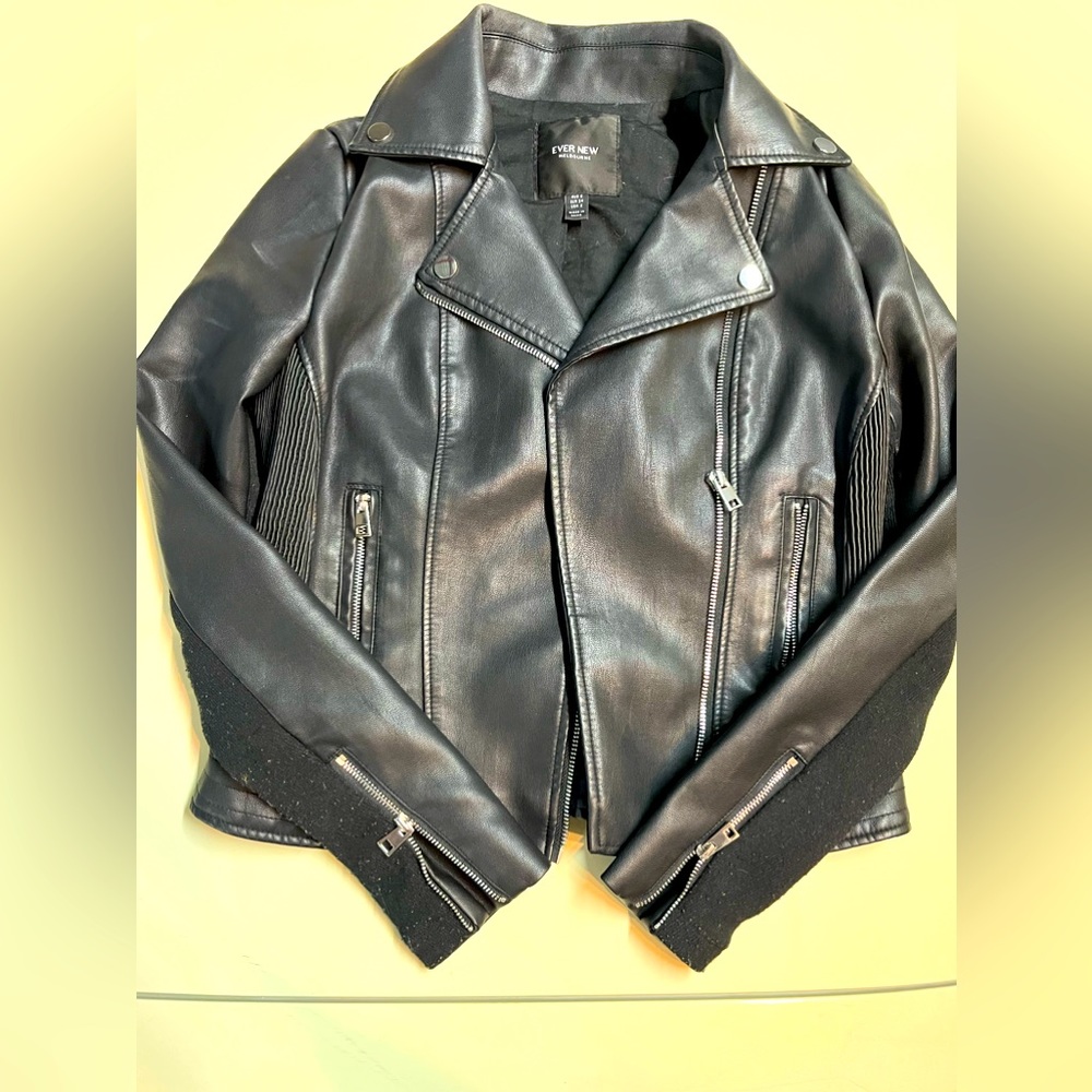 Ever last Melbourne black leather jacket